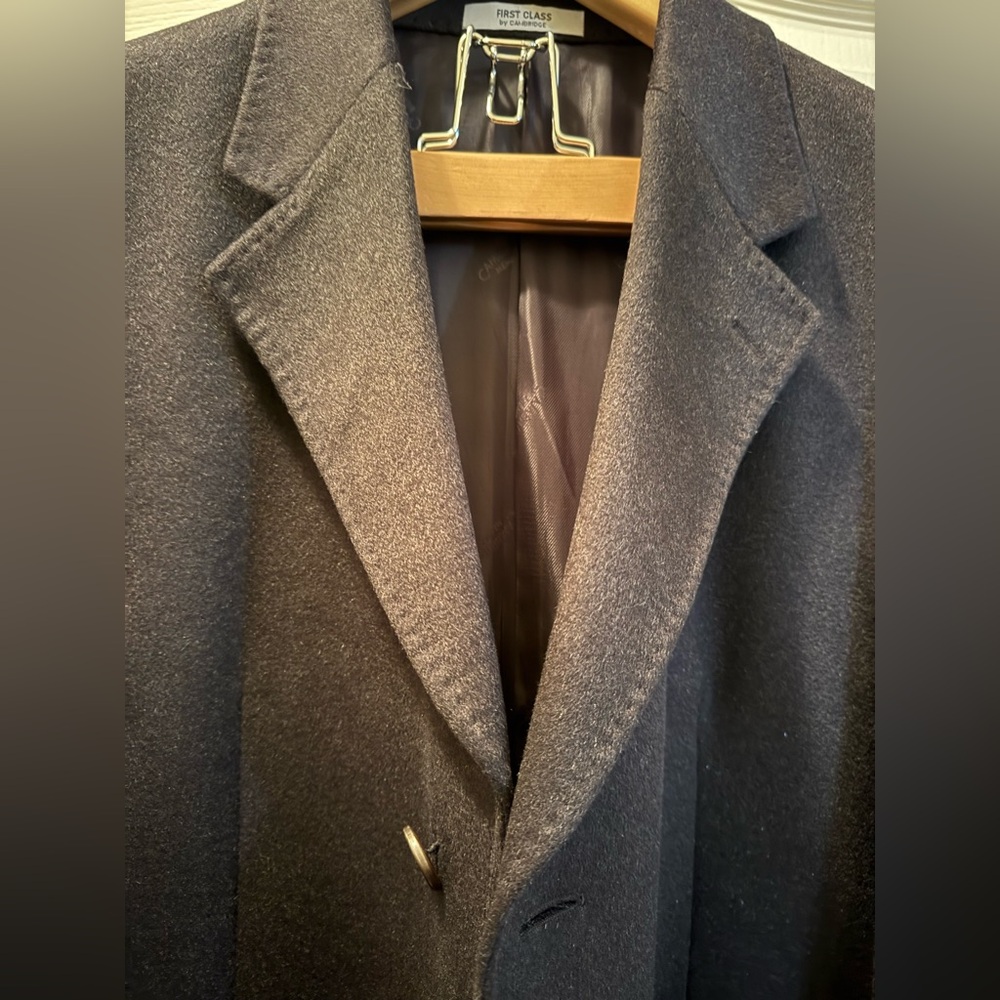 100% Cashmere Black Long Coat